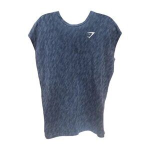 Gymshark Men’s  Blue Sleeveless Shirt, S